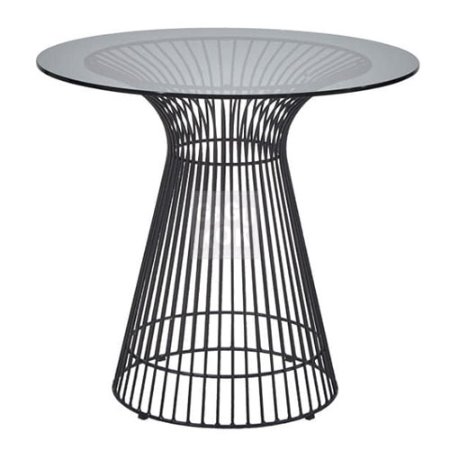 피치테이블 (블랙) / 클래식 디자인 테이블 -강화유리