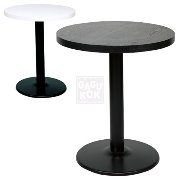 TK-044 (블랙/화이트 엔티크)무늬목 테이블 600원형 테이블(미조립)  *색상/무늬결은 랜덤입니다.