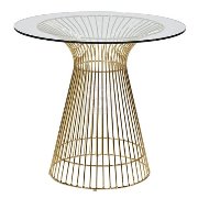 피치테이블 (골드) / 클래식 디자인 테이블 -강화유리