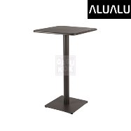 [알루알루] 오션 사각 바 테이블 630 - 차콜/화이트(솔리드 탑)