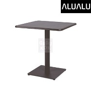 [알루알루] 오션 사각 테이블 700 - 차콜(솔리드 탑)