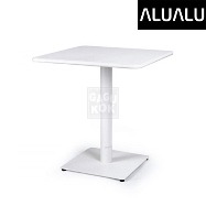 [알루알루] 오션 사각 테이블 700 - 화이트(솔리드 탑)